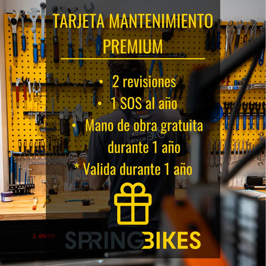 Tarjeta mantenimiento de tu bici durante 1 año Premium